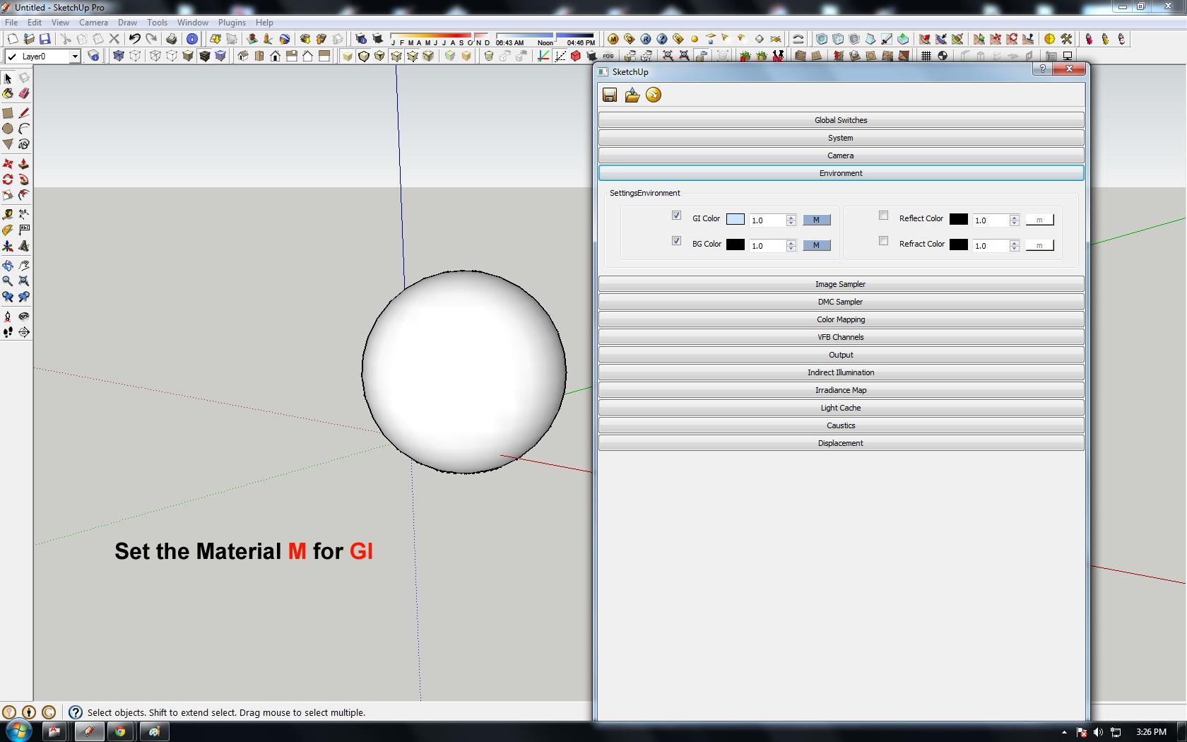 Create HDRI Environment using Sketchup