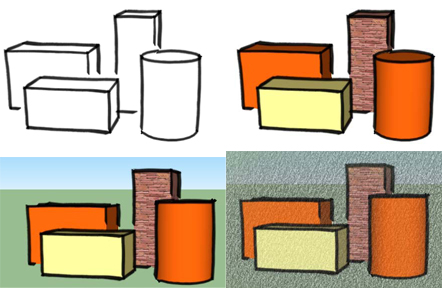 Mixing Styles in Google SketchUp