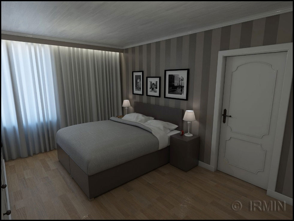 The Making of the bedroom with Sketchup
