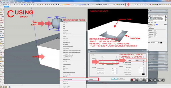 How to manage intensity and shadows