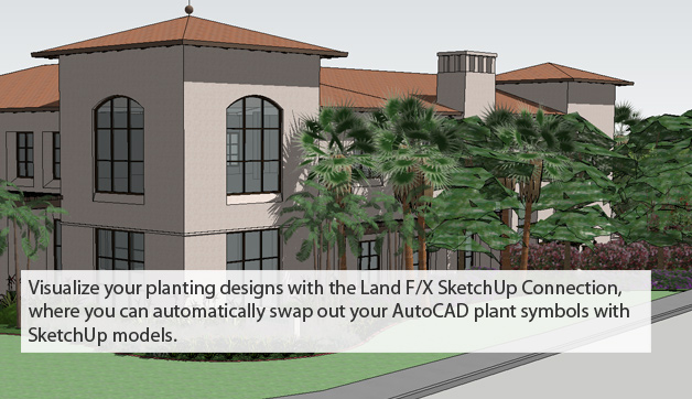 A complete landscape architectural add-on to create planting and site plans