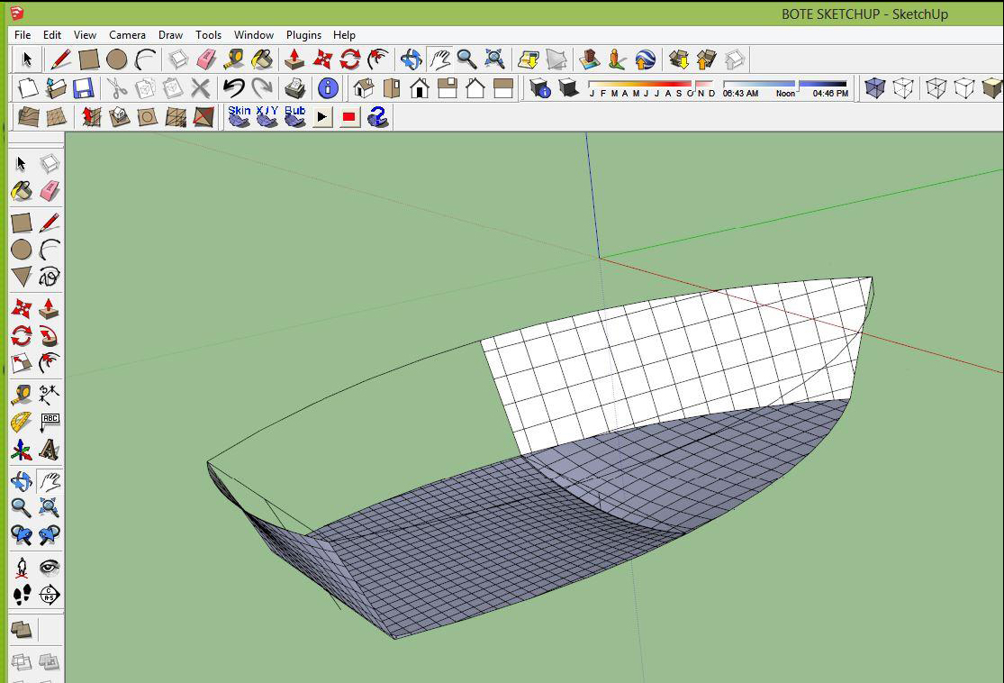 How to apply SketchUp and Autodesk 123 catch for creating a 3D boat model