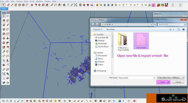 Tutorial Vray1 1.5 for SketchUp Mesh Workflow