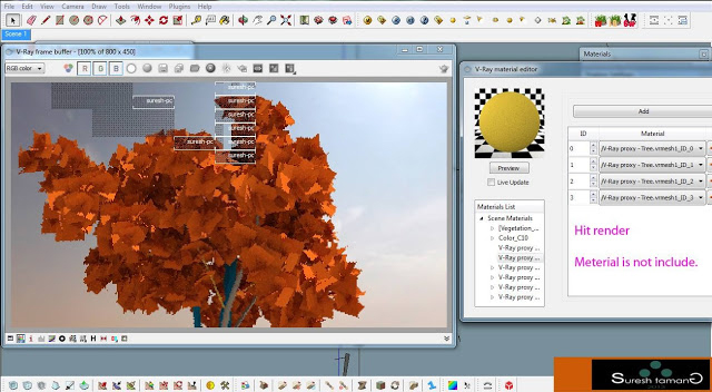 Tutorial Vray1 1.5 for SketchUp Mesh Workflow