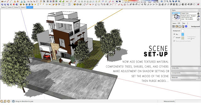 the making of 3 storey house exterior