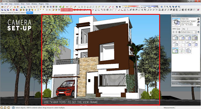 the making of 3 storey house exterior