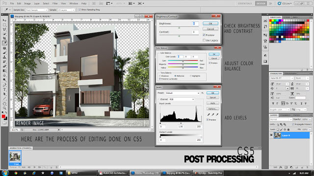 the making of 3 storey house exterior