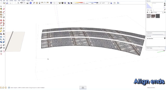 SketchUp Tutorial - Creating Curved Track Segments