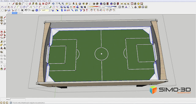 How to create this field for football with Sketchup