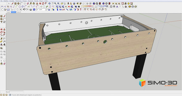 How to create this field for football with Sketchup