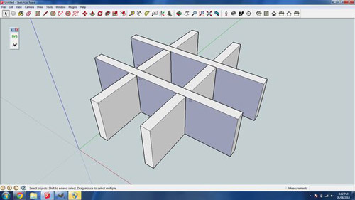 3D Create glue-less interlocking laser cut parts with sketchup slicemodelerl