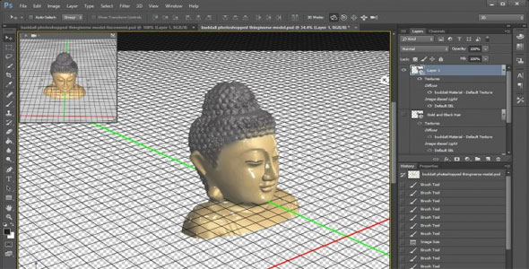 3D printing in color with Photoshop CC, hands-on