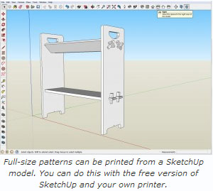 Print Full-size Patterns from SketchUp