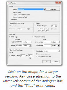 Print Full-size Patterns from SketchUp