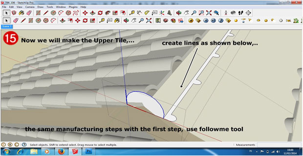 Make realistic roof in Sketchup