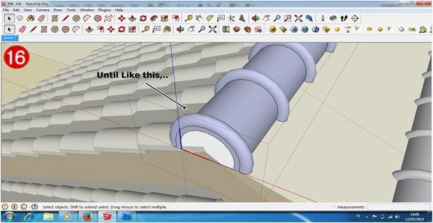 Make realistic roof in Sketchup