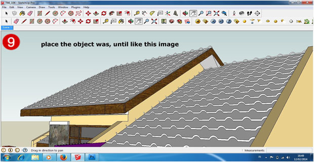 Make realistic roof in Sketchup