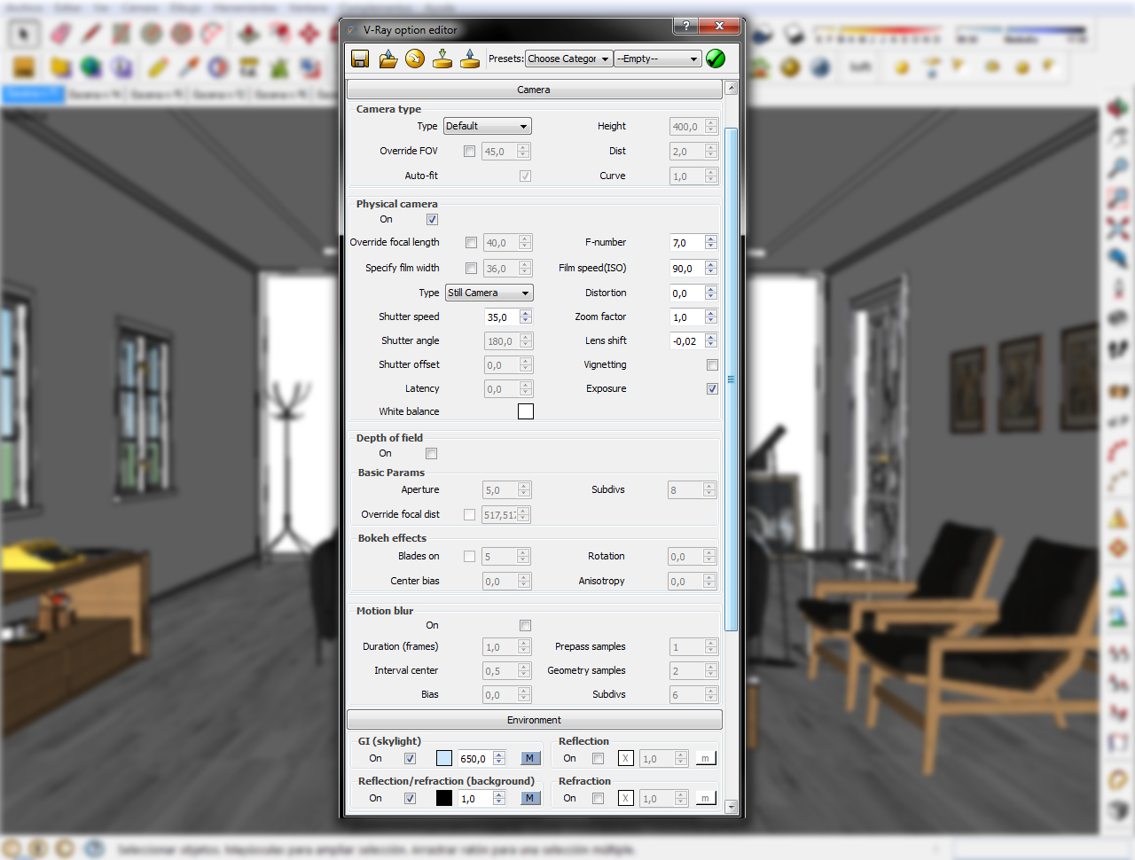 Making of scandinavian interior with Sketchup, Vray and Photoshop