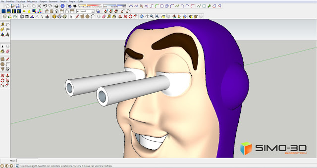 Modeling Buzz Lightyear with Sketchup