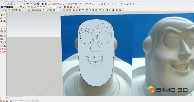 Modeling Buzz Lightyear with Sketchup