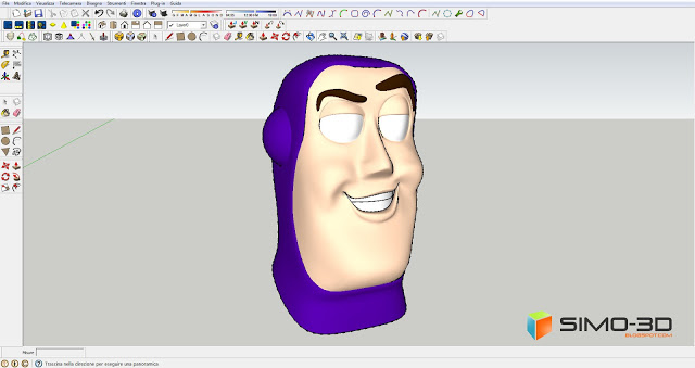 Modeling Buzz Lightyear with Sketchup