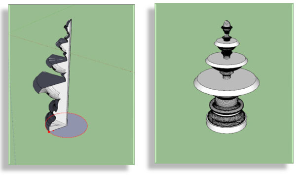 How Can You Make Yours Fountain From Cad To Sketchup