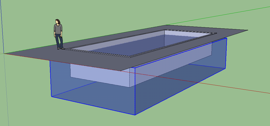 Modelling a pool in SketchUp