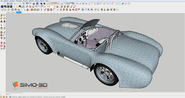 Shaping a shelby with Sketchup