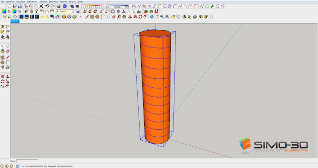 Creating a Screw with Sketchup