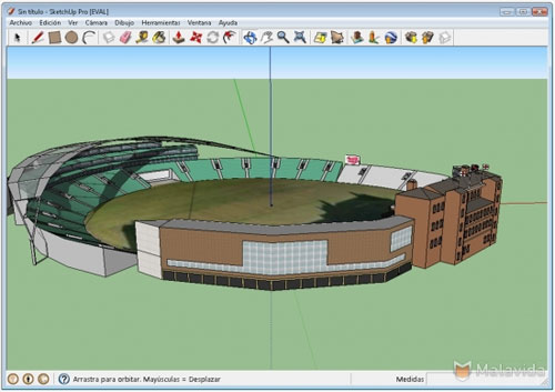 Sketchup, a 3D modeling software, aids in making interior designs, films, civil and mechanical engineering works, designing video games and for architectural applications. 