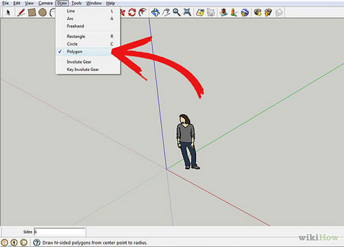 How to create a Polygon Building using Sketchup