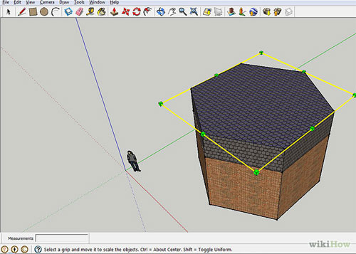 How to create a Polygon Building using Sketchup