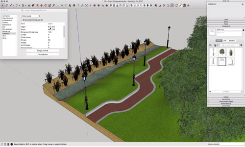 Always Use Proxy Components in SketchUp for Faster Rendering