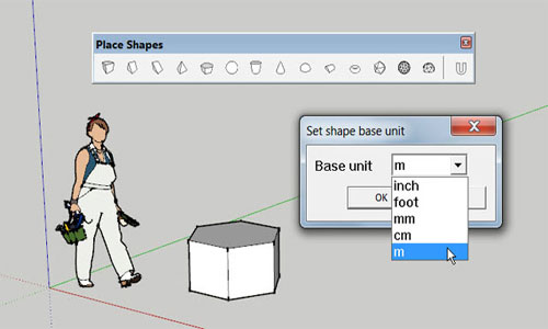 Place Shapes Toolbar is the newest Sketchup extension