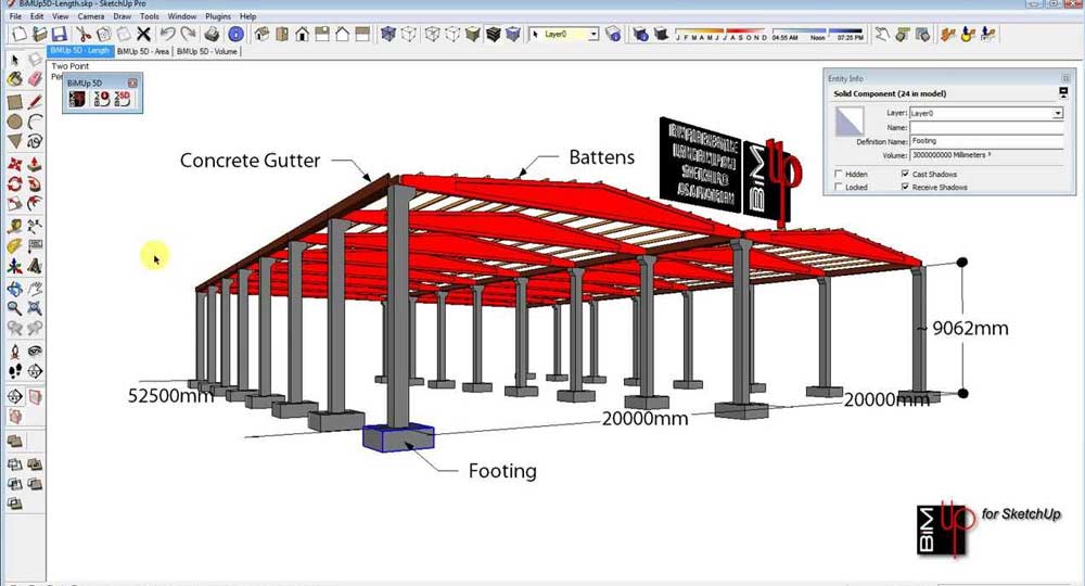 BiMUp 5D - An Innovative Way of Attaching BIM Functionality to SketchUp
