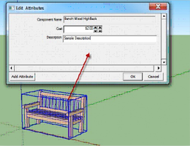 SpaceDesign edit attributes