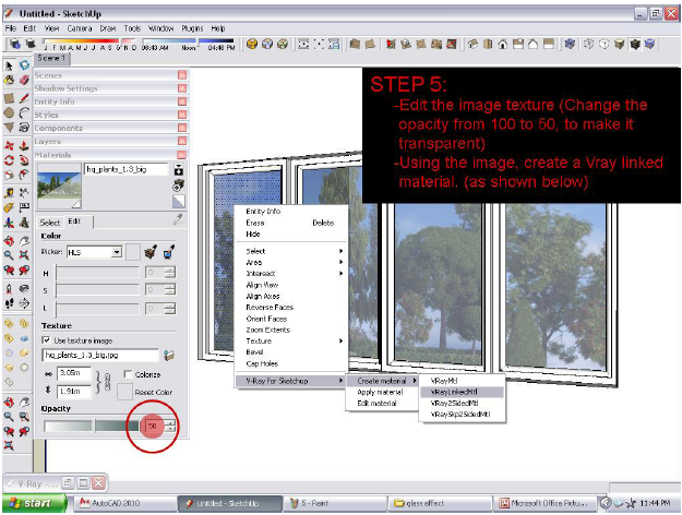 The Making of Glass reflection effect