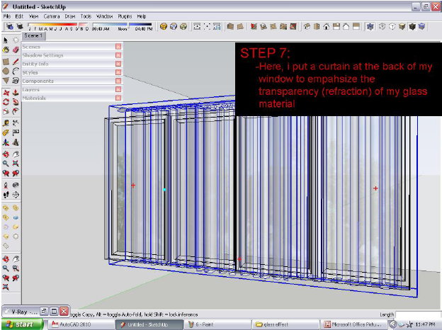 The Making of Glass reflection effect