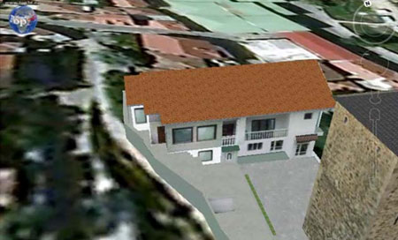 Presentation of object in 3D on website  using Google Earth Plug-in and two ways of 
presenting  inside of object  using photo 360