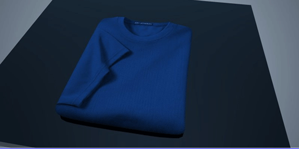 How to model a folded tshirt