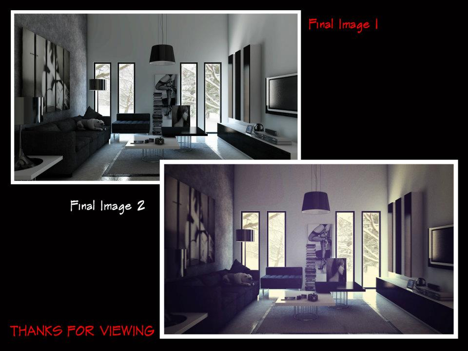 Black and White Living Room Tutorial