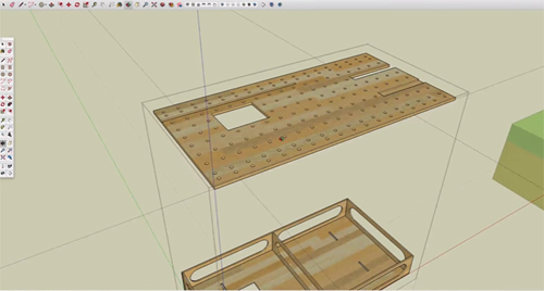 Some useful sketchup tips for solving a real-world problem in sketchup for a woodworking project