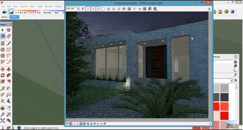 render exterior of a house with vray for sketchup