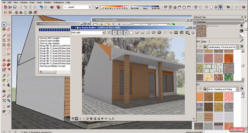 How to use Sketchup Pro 2016 for modeling a house & rendering with vray plugins